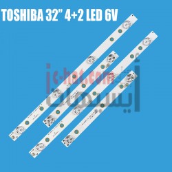 TOSHIBA 32" 4+2 LED 6V...